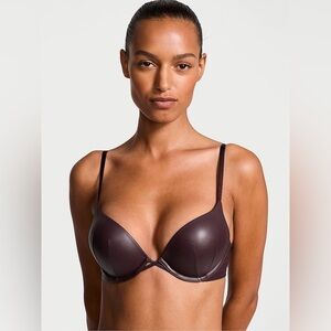Victoria's Secret Burgundy Brown Add 2 Cups Bombshell Bra
